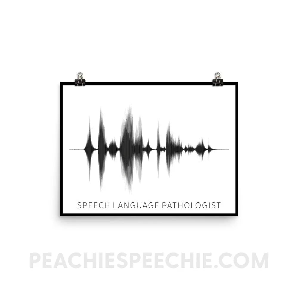 SLP Sound Wave Poster - 12×16 - Posters peachiespeechie.com