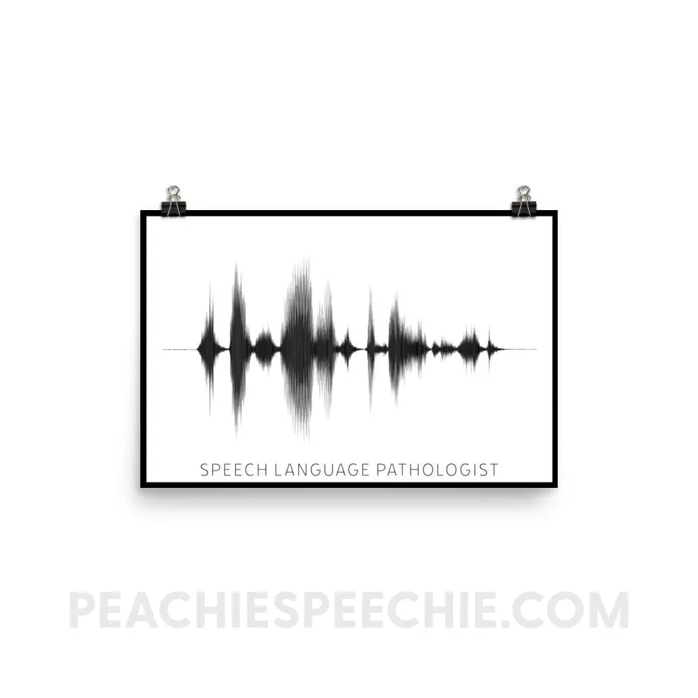 SLP Sound Wave Poster - 12×18 - Posters peachiespeechie.com