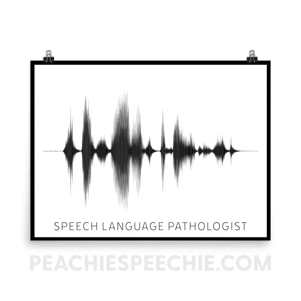 SLP Sound Wave Poster - 18×24 - Posters peachiespeechie.com