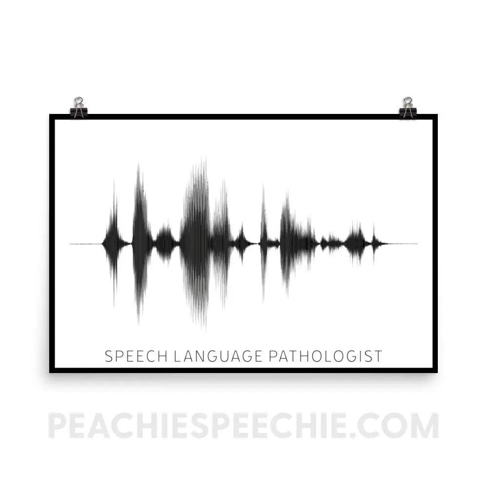 SLP Sound Wave Poster - 24×36 - Posters peachiespeechie.com