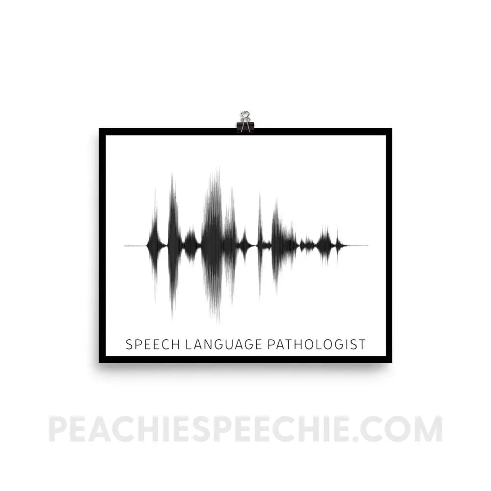 SLP Sound Wave Poster - 8×10 - Posters peachiespeechie.com