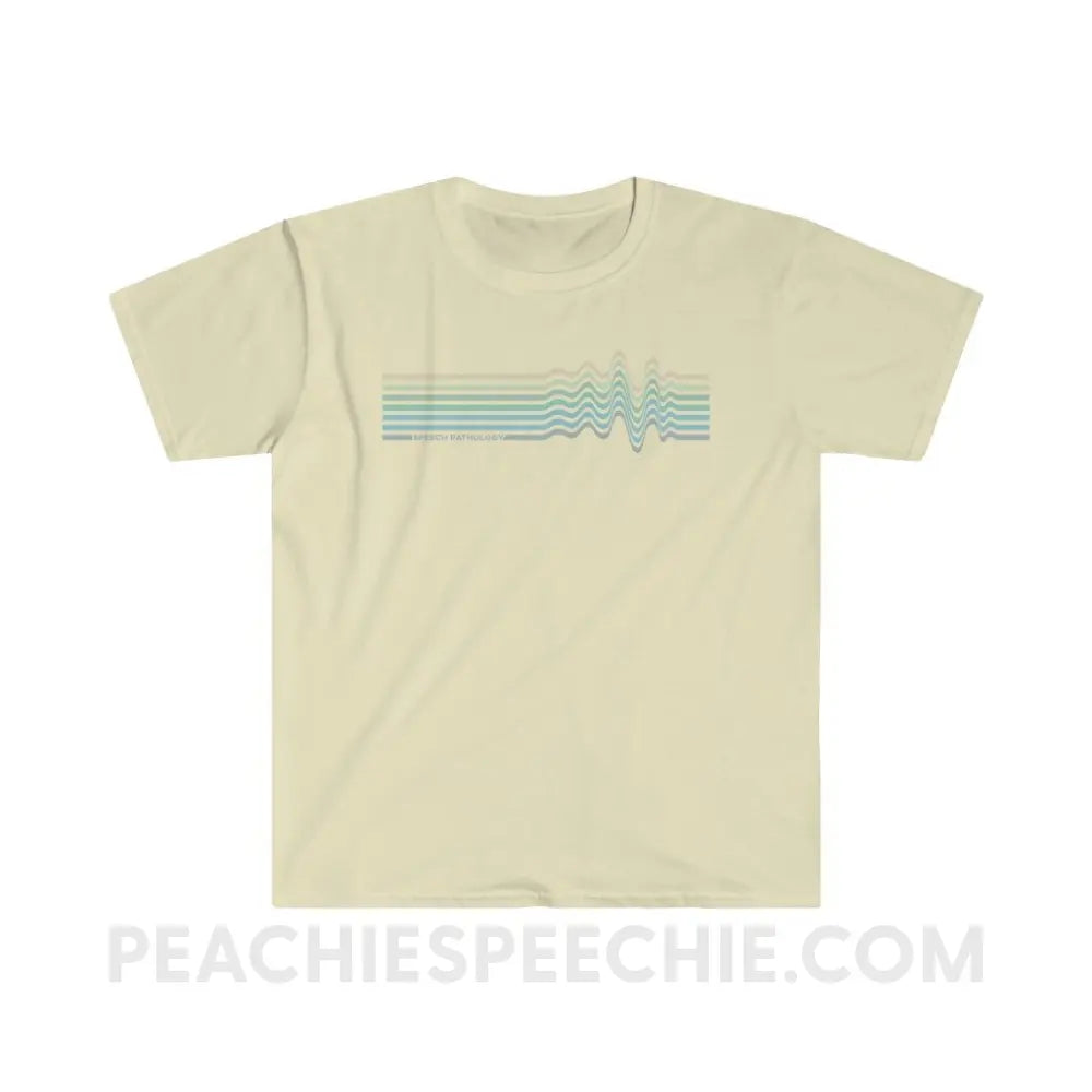 Sound Waves Classic Tee - Natural / S - T-Shirt peachiespeechie.com