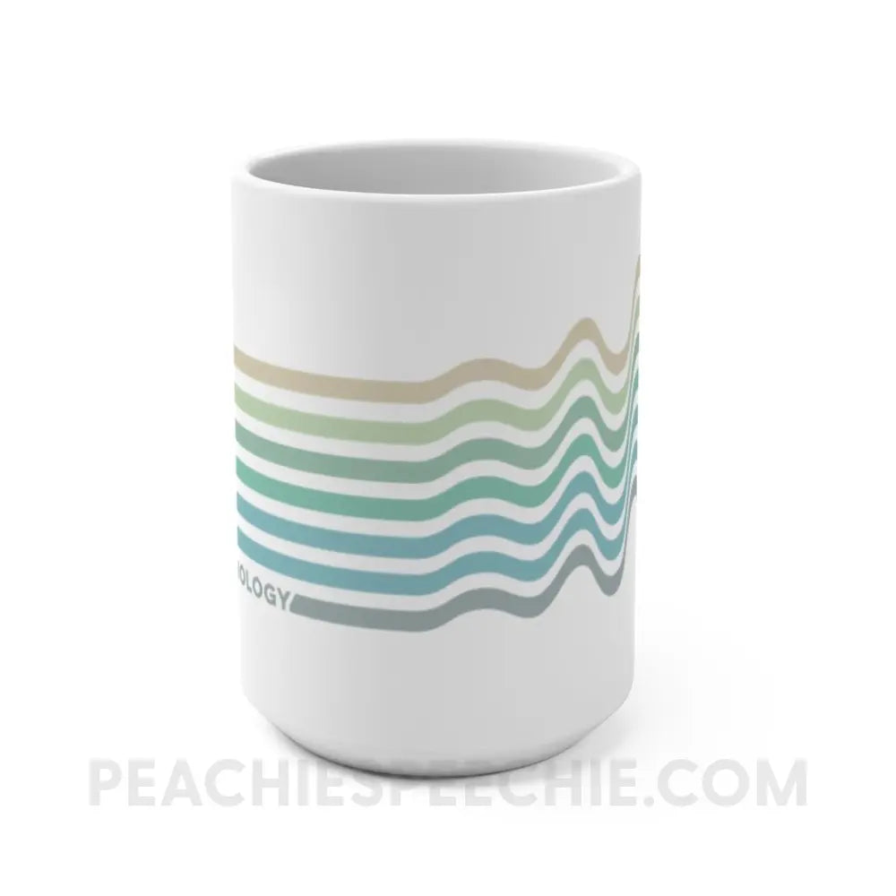 Sound Waves Coffee Mug - 15oz - peachiespeechie.com