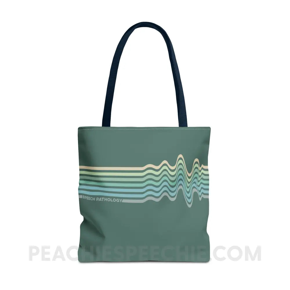Sound Waves Everyday Tote - Navy - Bags peachiespeechie.com