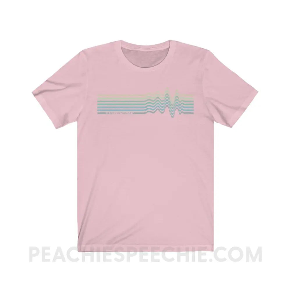Sound Waves Premium Soft Tee - Pink / S - T-Shirt peachiespeechie.com