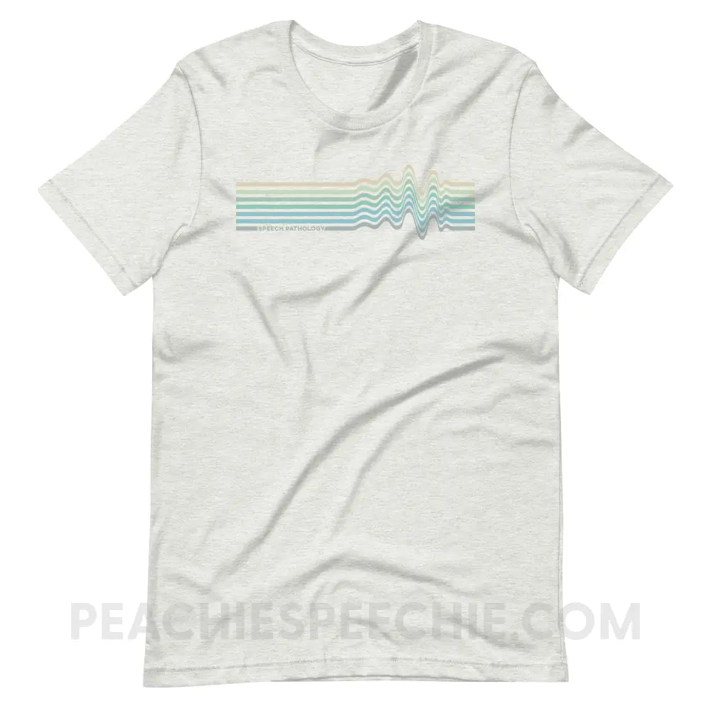 Sound Waves Premium Soft Tee - Ash / S - T-Shirt peachiespeechie.com