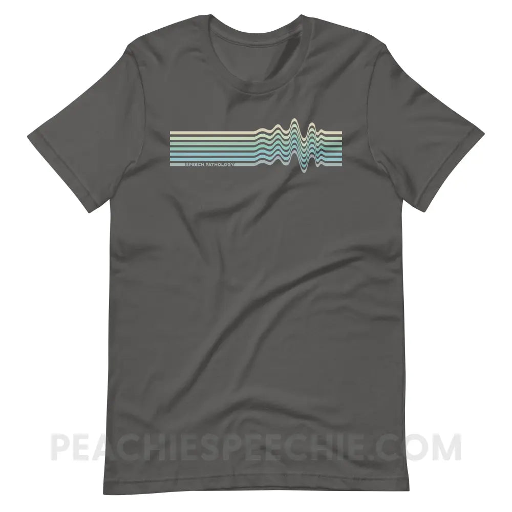 Sound Waves Premium Soft Tee - Asphalt / S - T-Shirt peachiespeechie.com