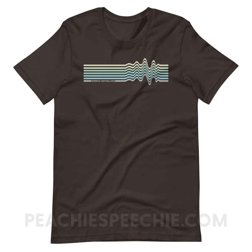 Sound Waves Premium Soft Tee - T-Shirt peachiespeechie.com