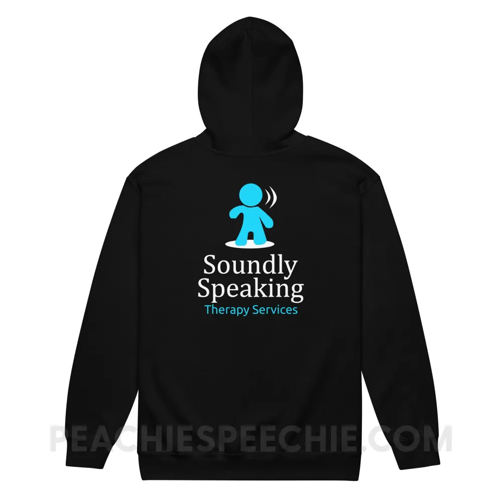 Soundly Speaking Classic Zip Hoodie - peachiespeechie.com