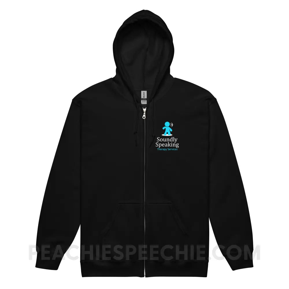 Soundly Speaking Classic Zip Hoodie - S - peachiespeechie.com