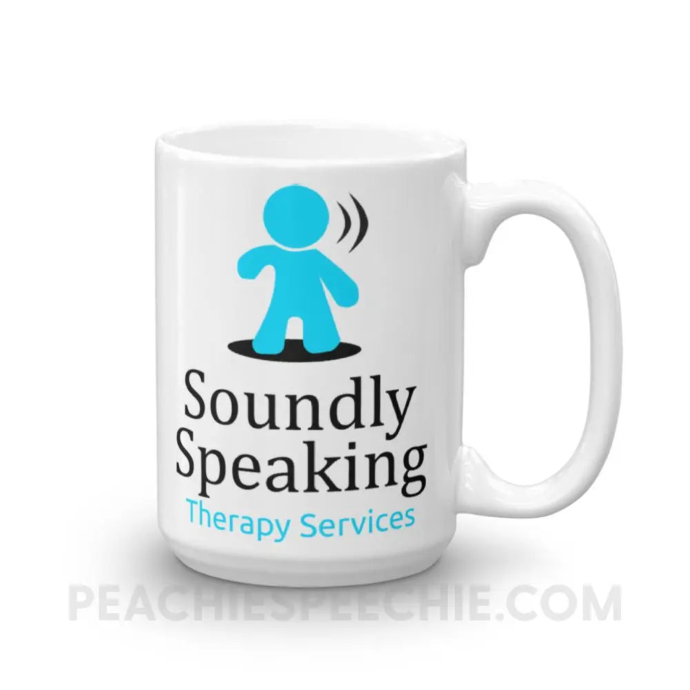 Soundly Speaking Coffee Mug - 15oz - custom product peachiespeechie.com