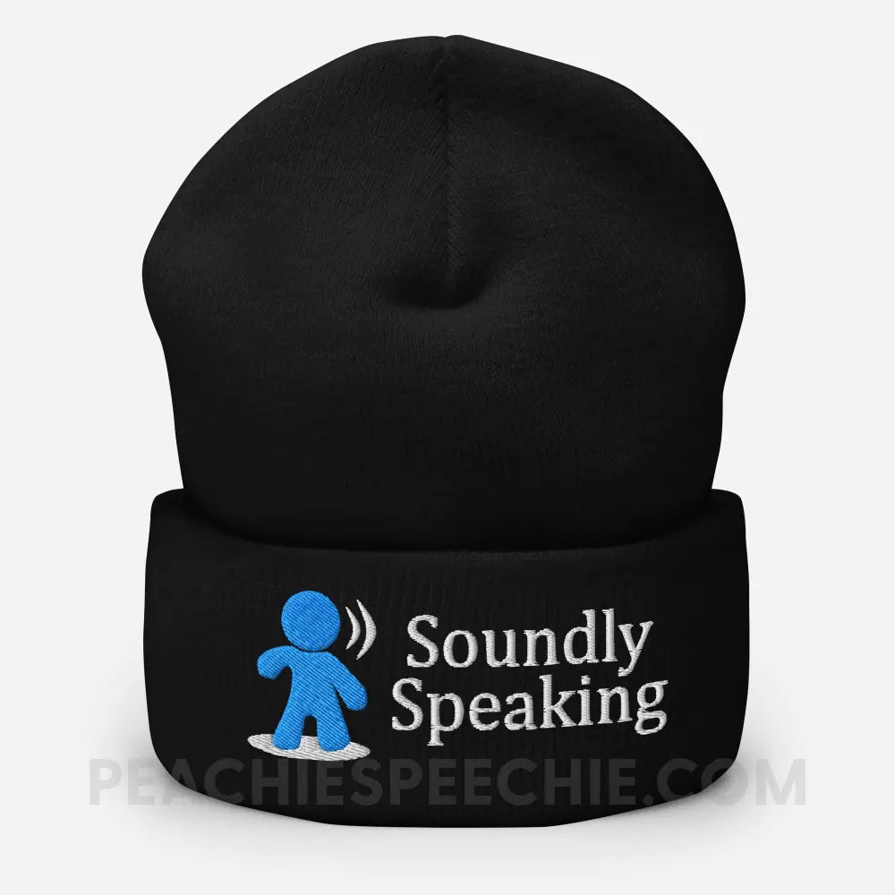 Soundly Speaking Cozy Beanie - peachiespeechie.com