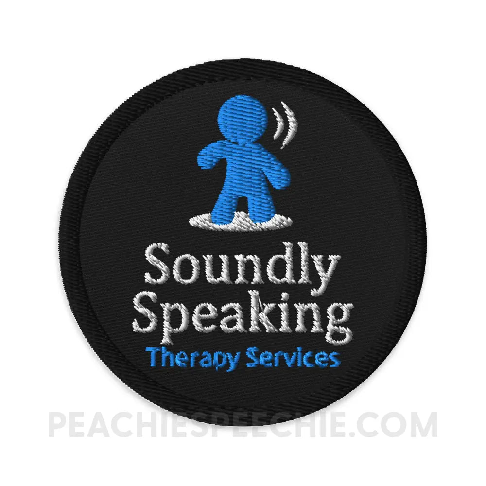 Soundly Speaking Embroidered Patch - peachiespeechie.com