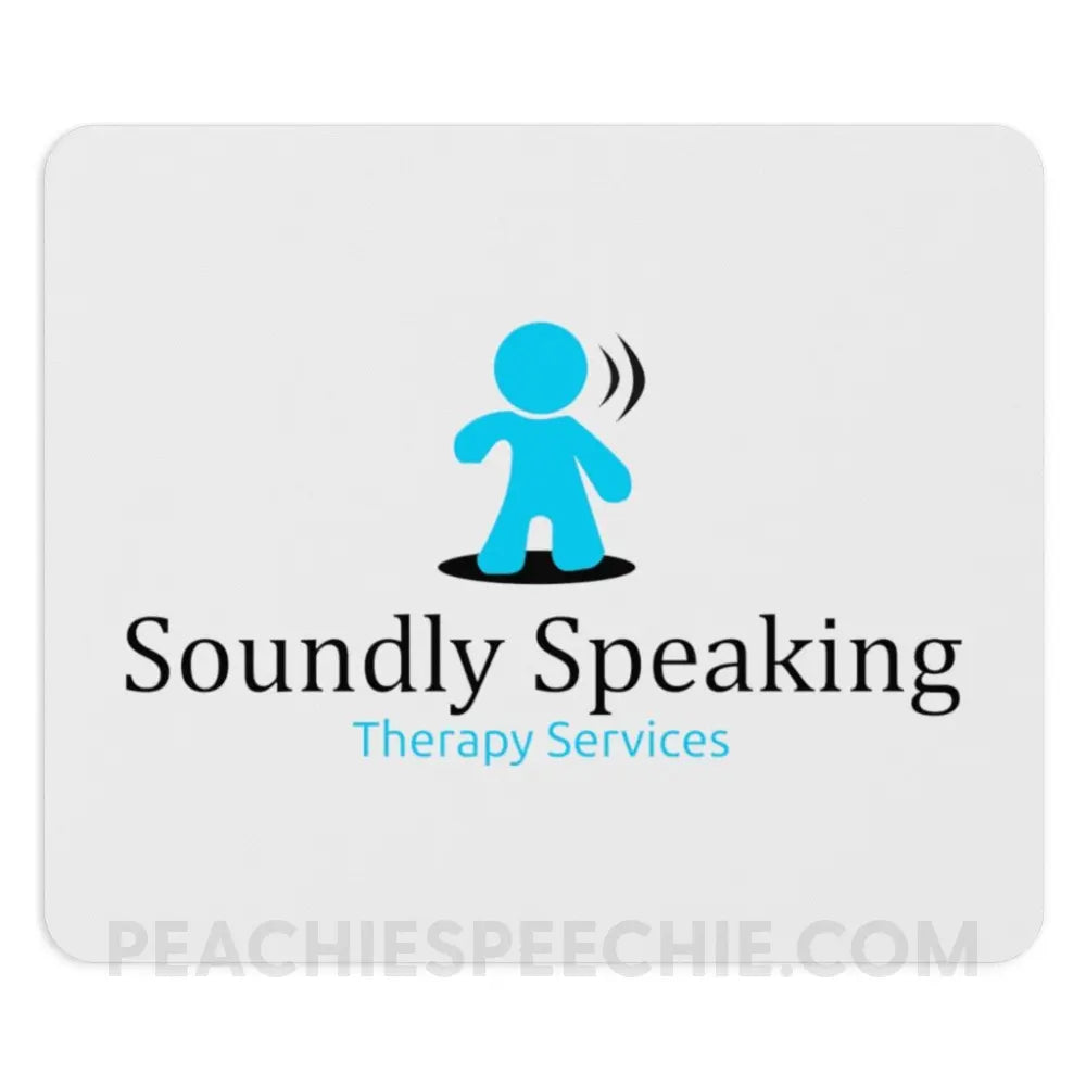 Soundly Speaking Mouse Pad - custom product peachiespeechie.com
