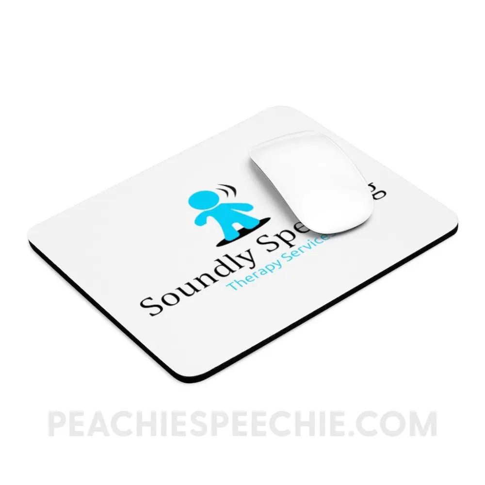 Soundly Speaking Mouse Pad - custom product peachiespeechie.com