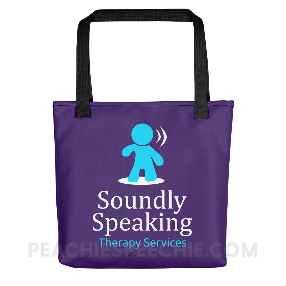 Soundly Speaking Tote Bag - custom product peachiespeechie.com