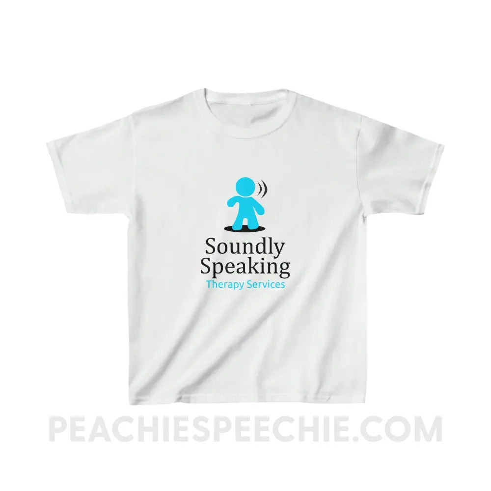 Soundly Speaking Youth Tee - White / XS - Kids clothes peachiespeechie.com