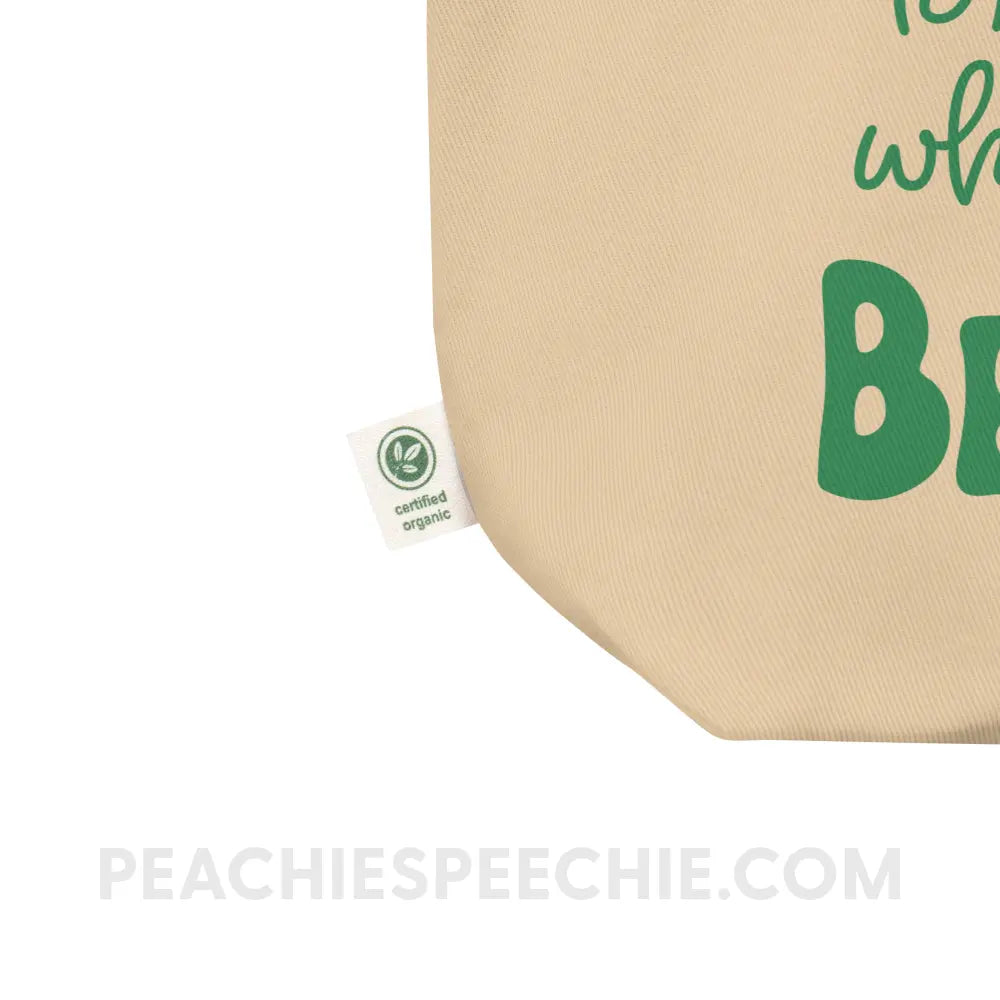 Speak Up For What You Believe In Organic Canvas Tote - peachiespeechie.com