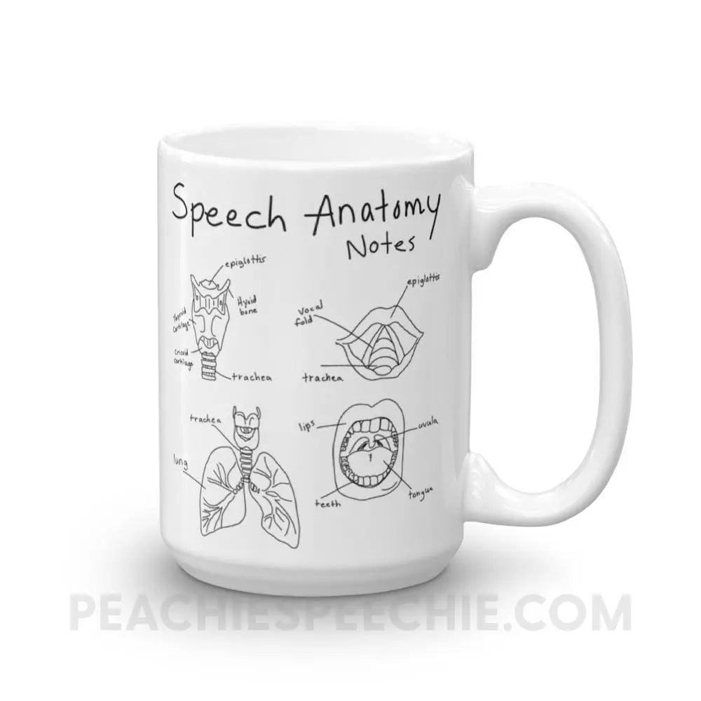 Speech Anatomy Notes Coffee Mug - Mugs peachiespeechie.com