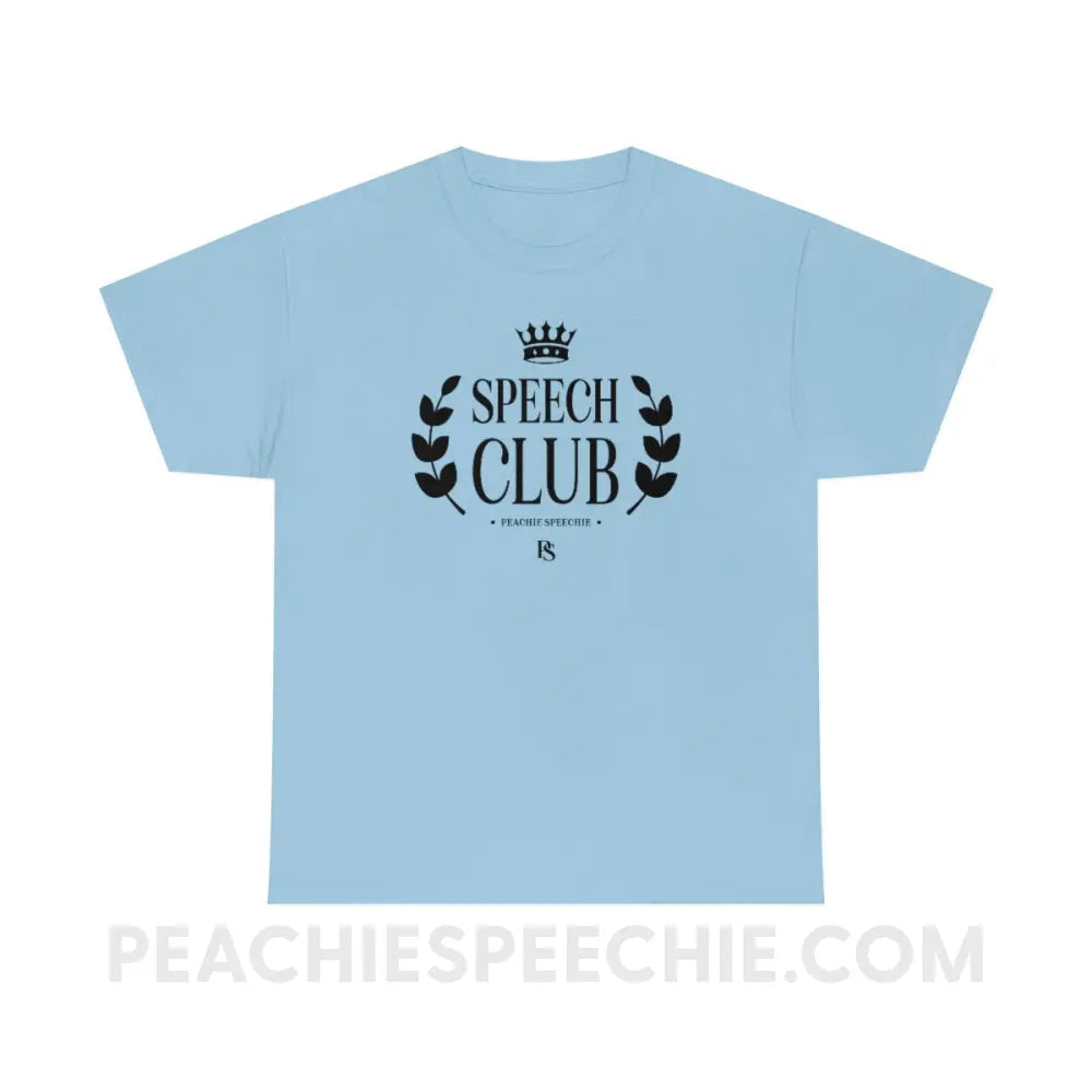 Speech Club Basic Tee - Light Blue / S - T-Shirt peachiespeechie.com