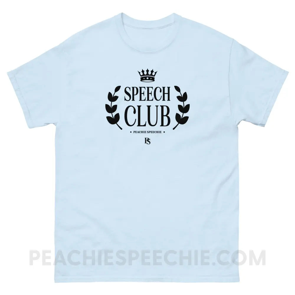 Speech Club Basic Tee - Light Blue / S - T-Shirt peachiespeechie.com