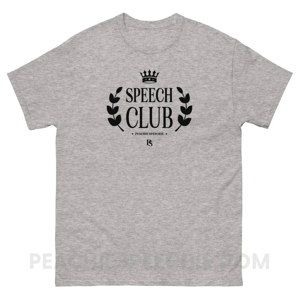 Speech Club Basic Tee - Sport Grey / S - T-Shirt peachiespeechie.com