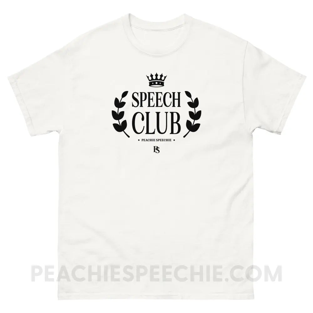 Speech Club Basic Tee - White / S - T-Shirt peachiespeechie.com