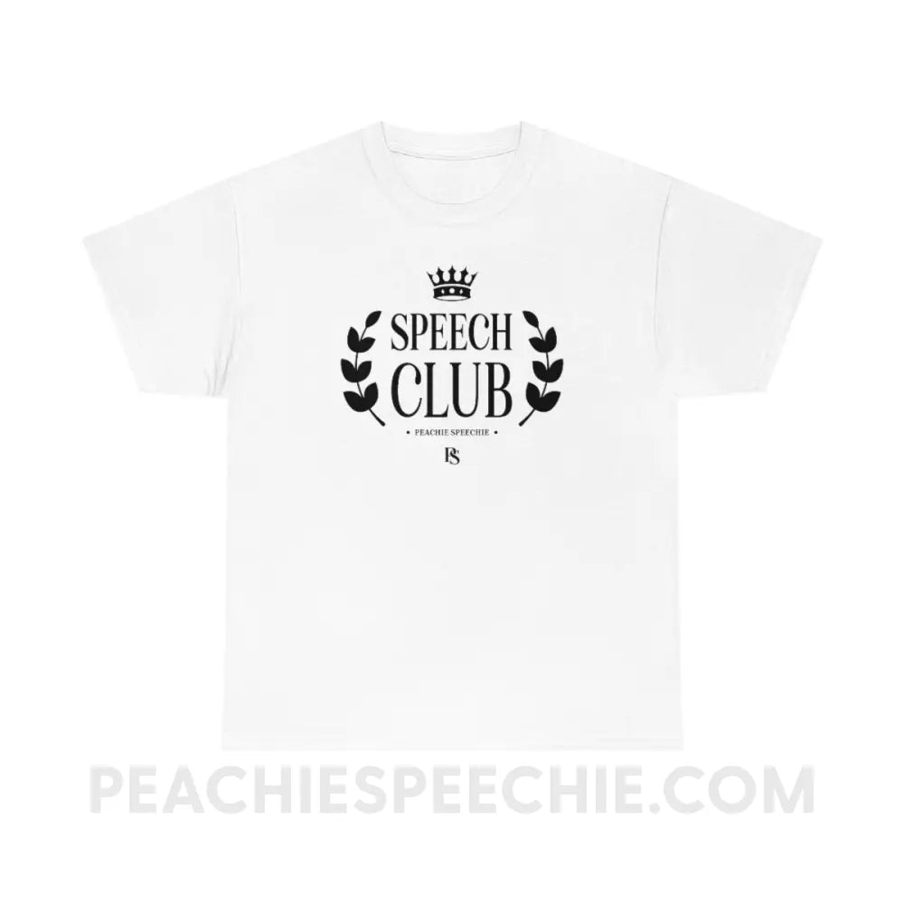 Speech Club Basic Tee - White / S - T-Shirt peachiespeechie.com