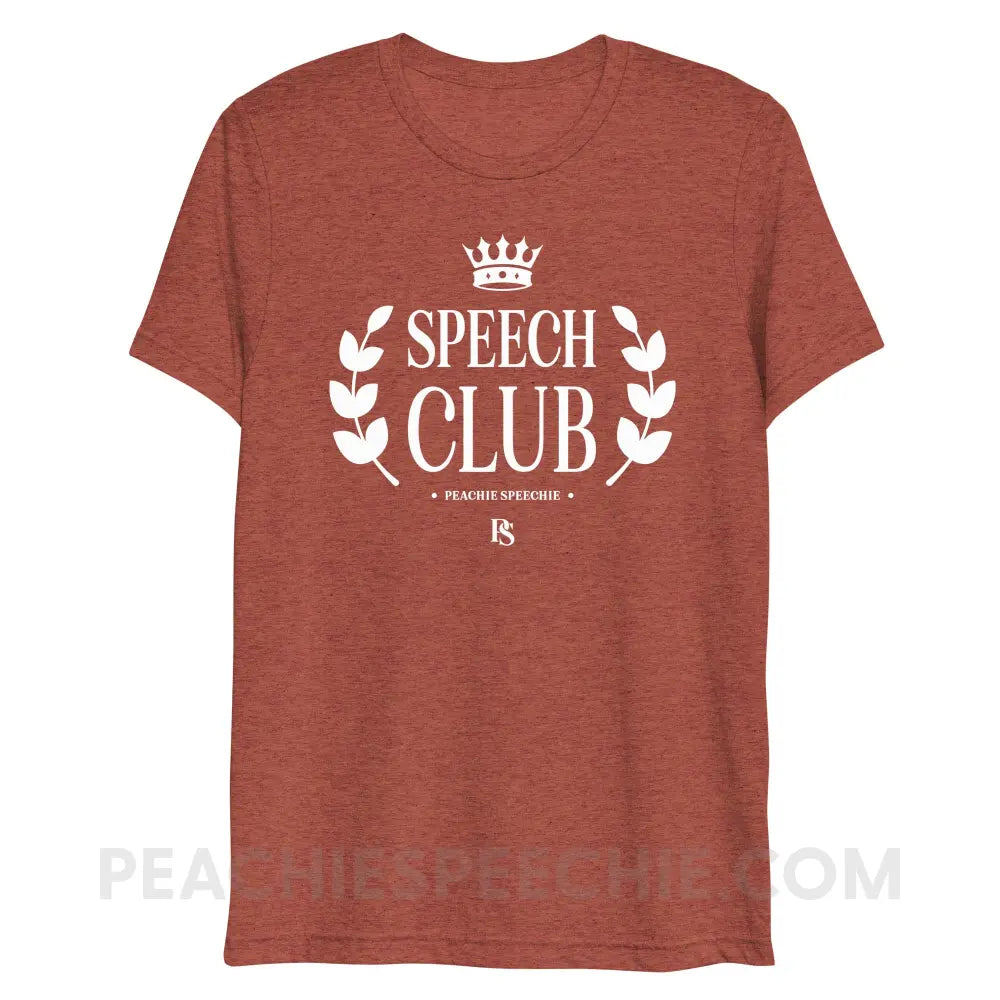Speech Club Tri-Blend Tee - Clay Triblend / XS - peachiespeechie.com