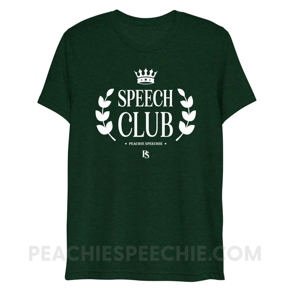 Speech Club Tri-Blend Tee - Emerald Triblend / XS - peachiespeechie.com