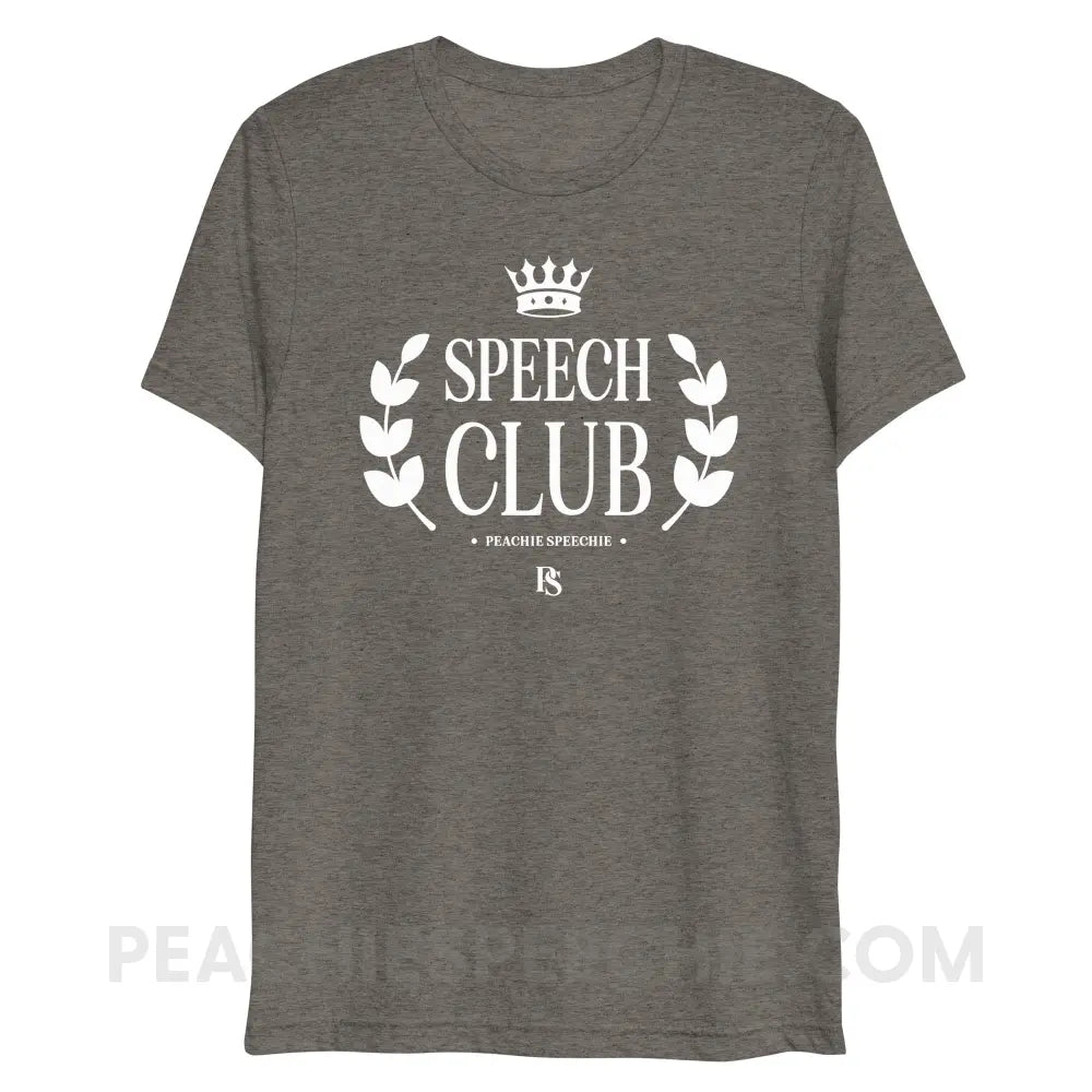 Speech Club Tri-Blend Tee - Grey Triblend / XS - peachiespeechie.com