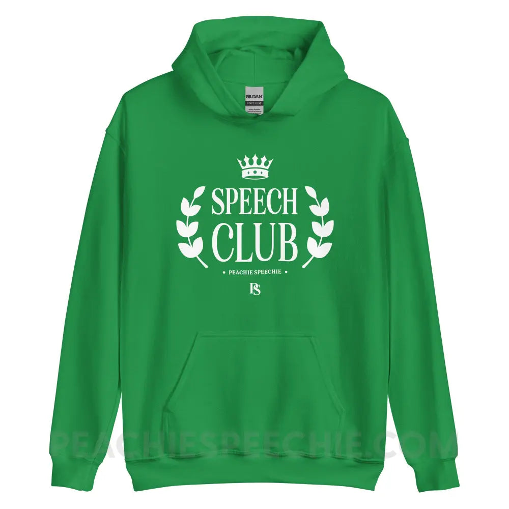 Speech Club Classic Hoodie - Irish Green / S peachiespeechie.com