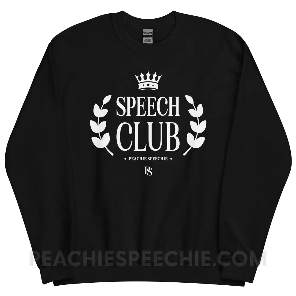 Speech Club Classic Sweatshirt - Black / S - peachiespeechie.com