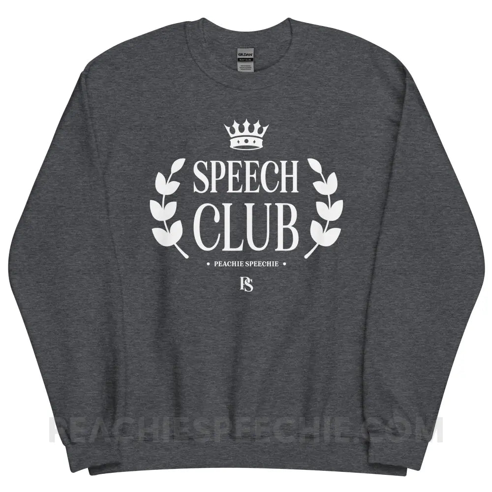 Speech Club Classic Sweatshirt - Dark Heather / S - peachiespeechie.com