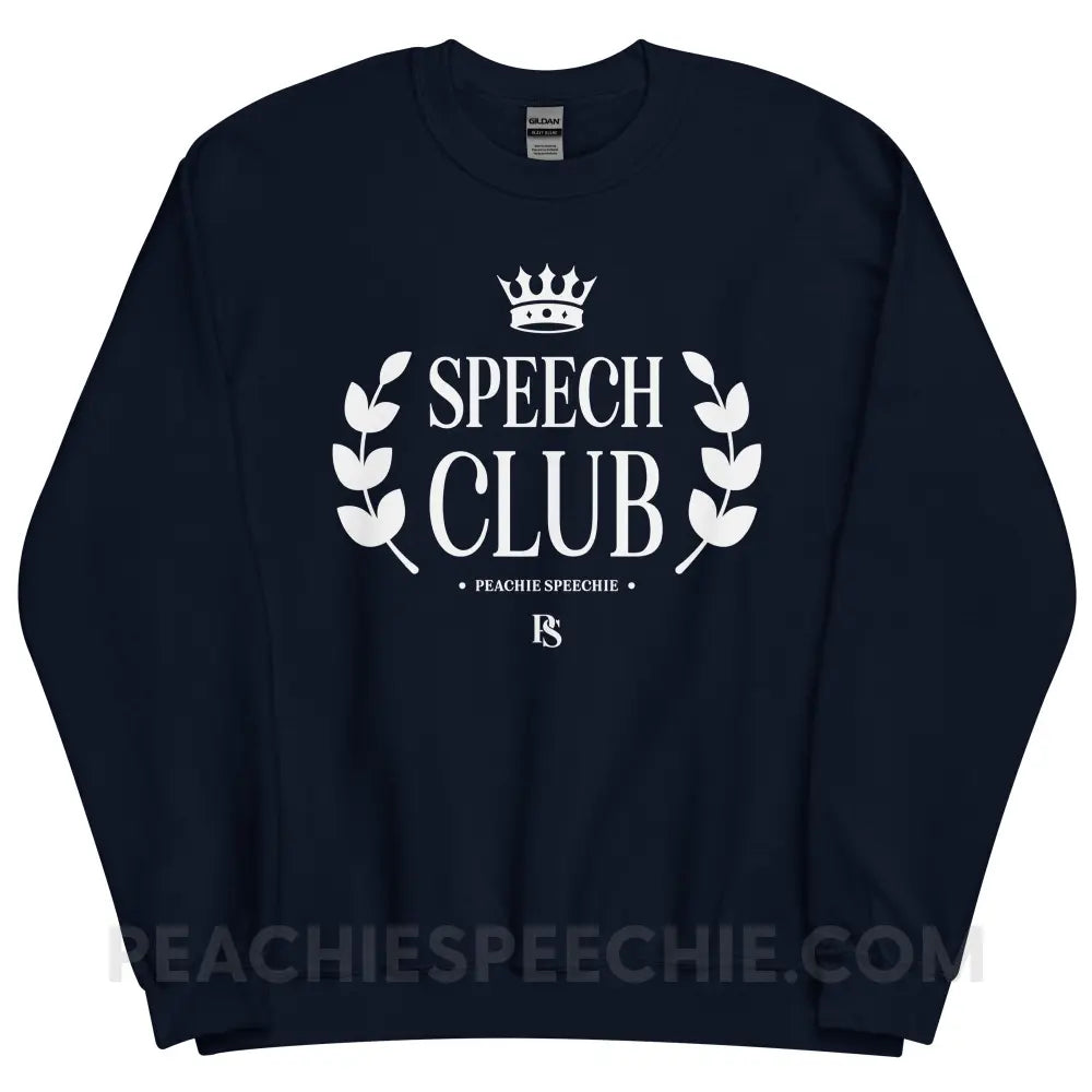 Speech Club Classic Sweatshirt - Navy / S - peachiespeechie.com