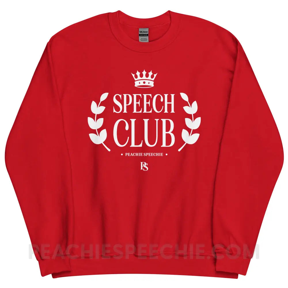Speech Club Classic Sweatshirt - Red / S - peachiespeechie.com