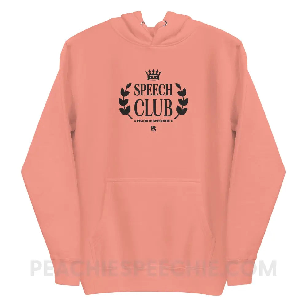 Speech Club Embroidered Fave Hoodie - Dusty Rose / S peachiespeechie.com