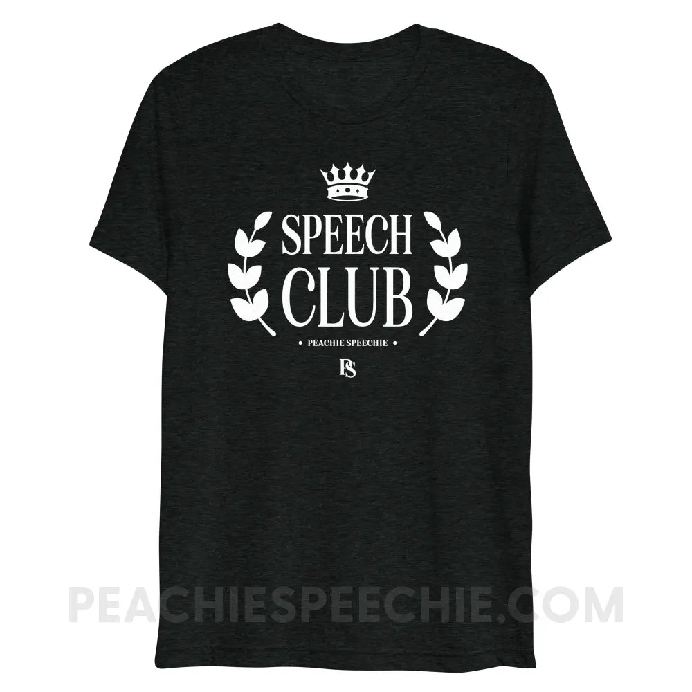 Speech Club Tri-Blend Tee - Charcoal-Black Triblend / XS - peachiespeechie.com