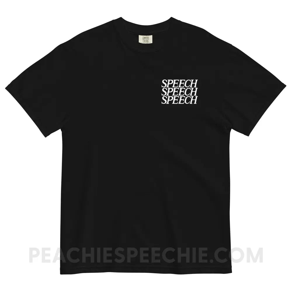 Speech Comfort Colors Tee - Black / S - peachiespeechie.com