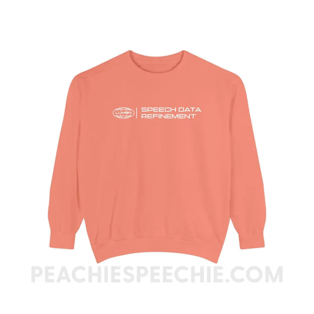 Speech Data Refinement Comfort Colors Crewneck - Terracotta / S - Sweatshirt peachiespeechie.com