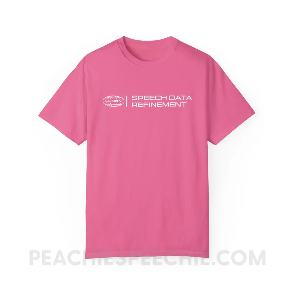 Speech Data Refinement Comfort Colors Tee - Crunchberry / S - T-Shirt peachiespeechie.com