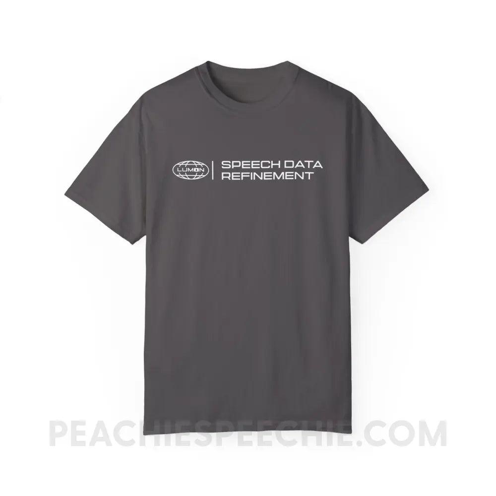 Speech Data Refinement Comfort Colors Tee - Graphite / S - T-Shirt peachiespeechie.com