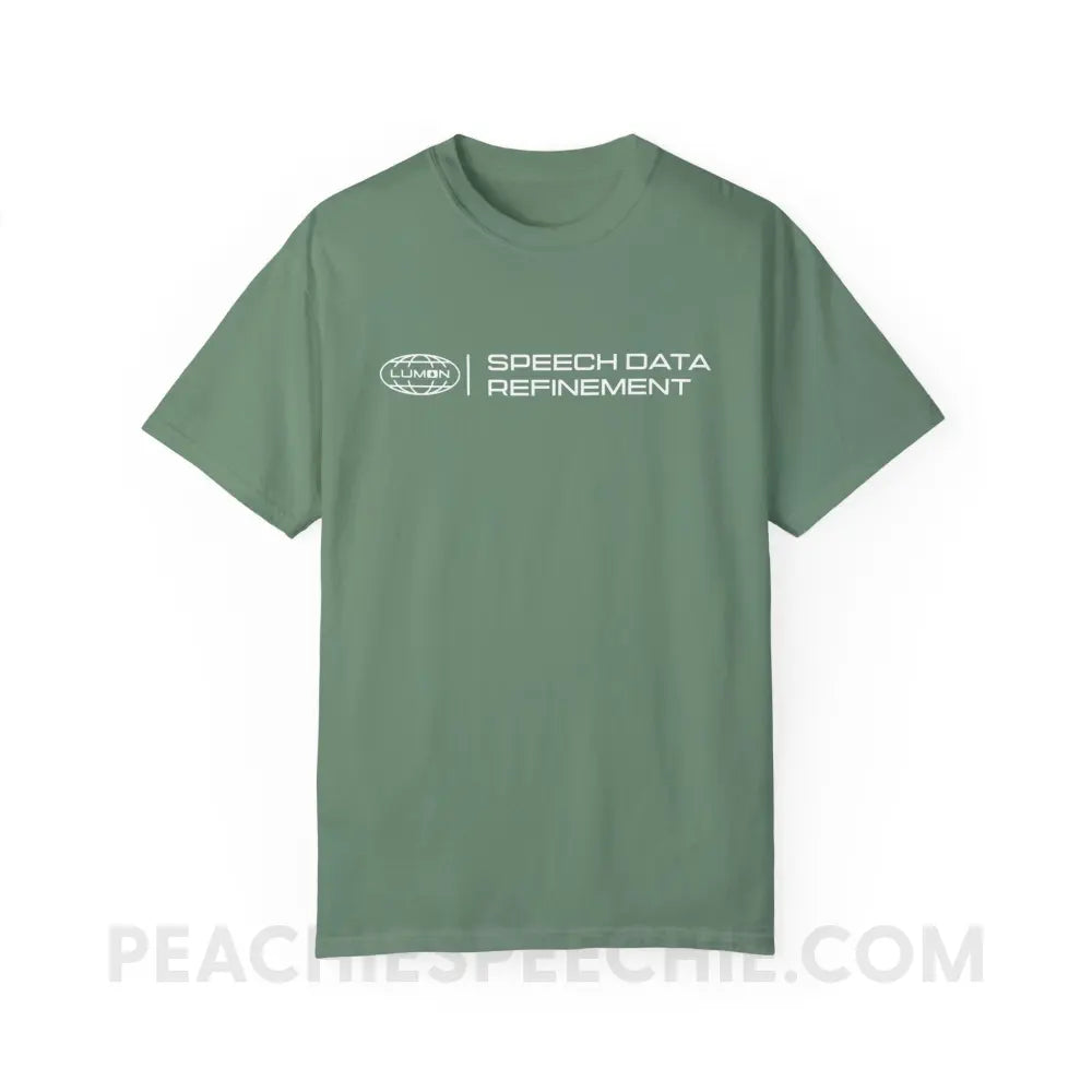 Speech Data Refinement Comfort Colors Tee - Light Green / S - T-Shirt peachiespeechie.com