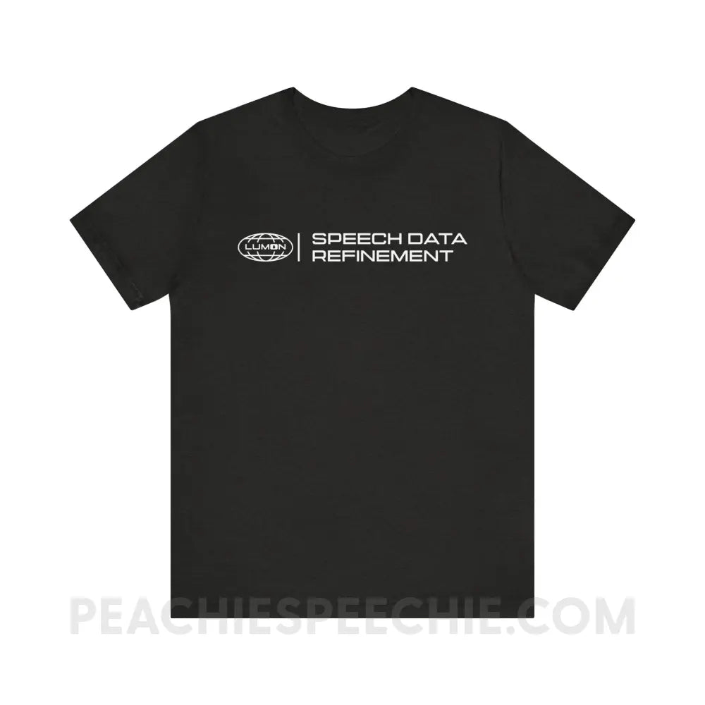 Speech Data Refinement Premium Soft Tee - Black Heather / XS - T-Shirt peachiespeechie.com