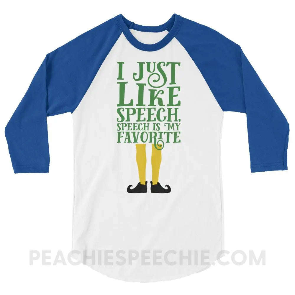 Speech Elf Baseball Tee - T-Shirts & Tops peachiespeechie.com