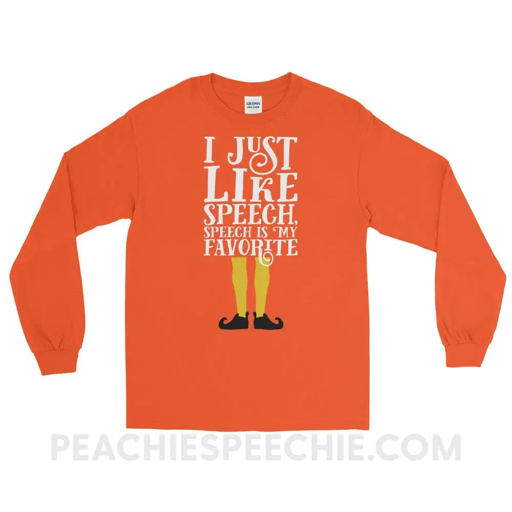 Speech Elf Long Sleeve Tee - T - Shirts & Tops peachiespeechie.com
