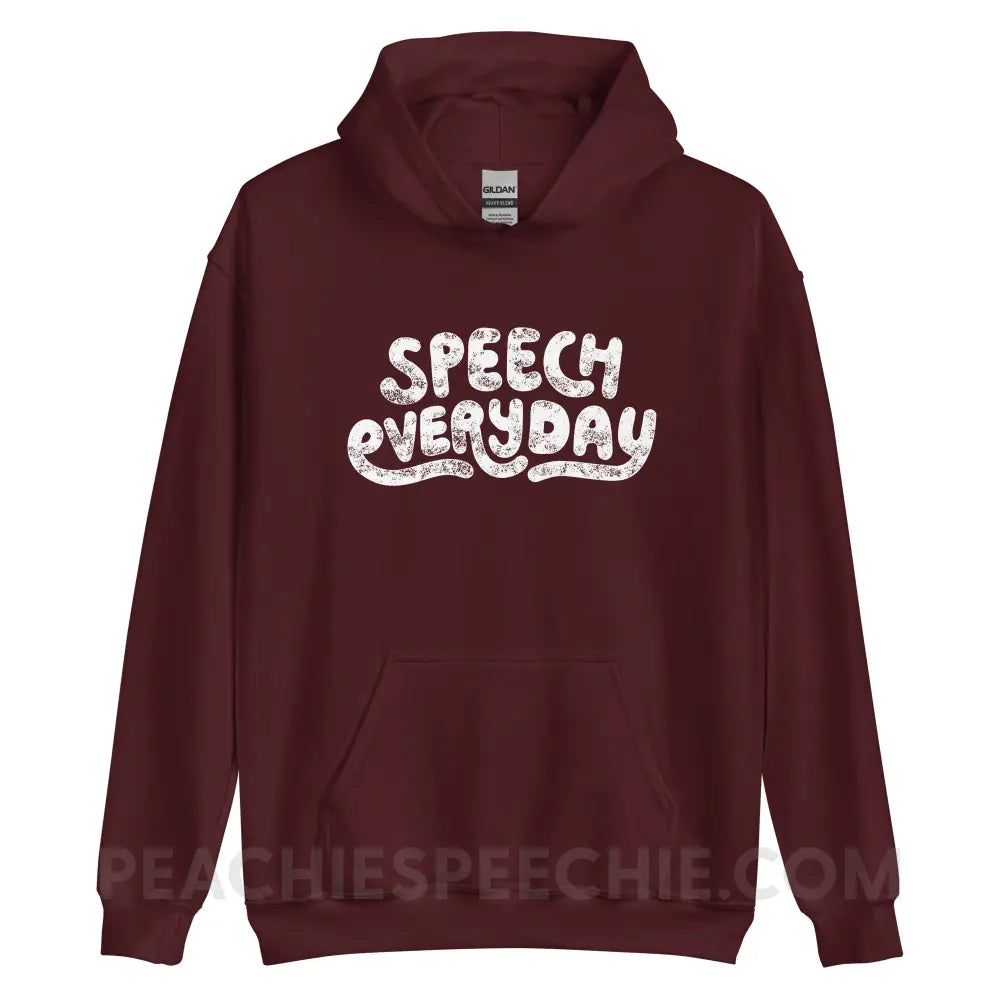Speech Everyday Classic Hoodie - Maroon / S - peachiespeechie.com
