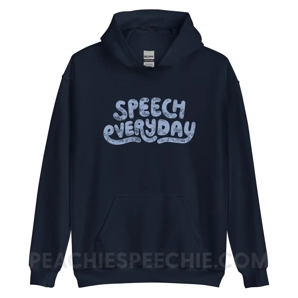 Speech Everyday Classic Hoodie - Navy / S - peachiespeechie.com