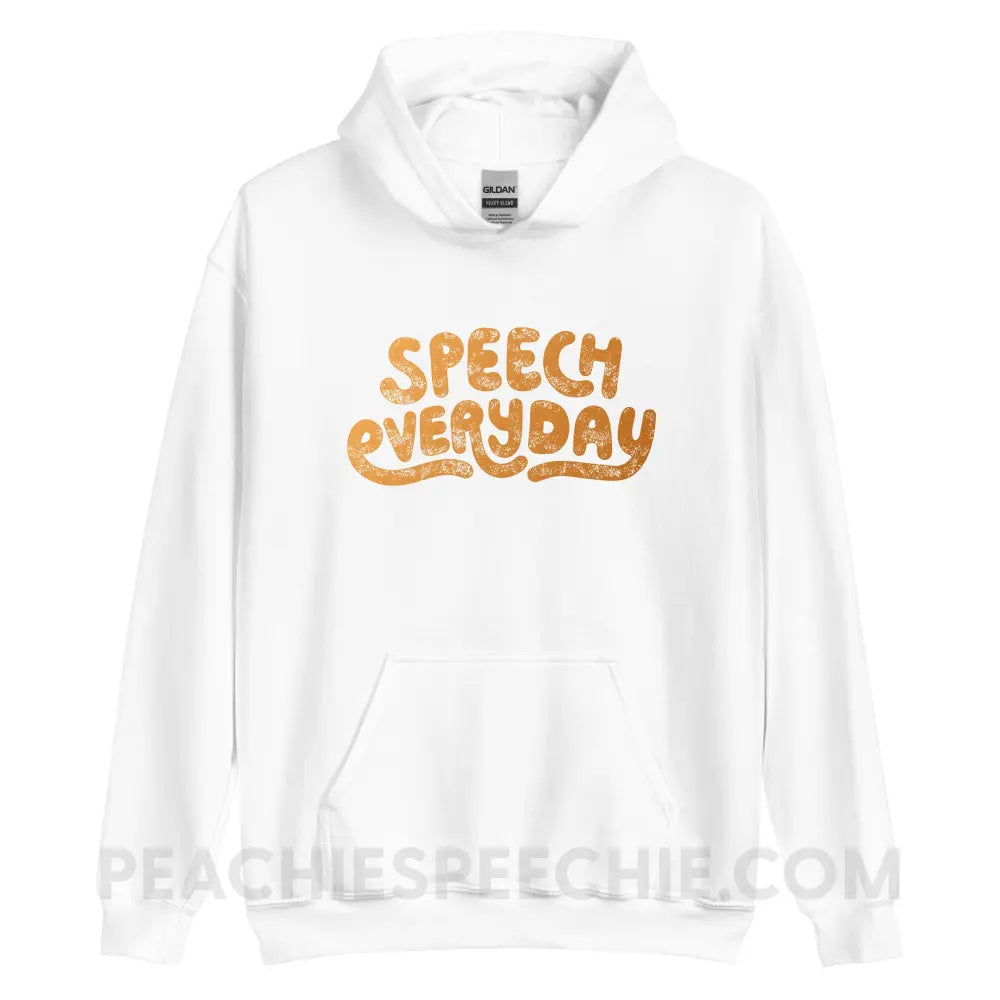Speech Everyday Classic Hoodie - White / S - peachiespeechie.com