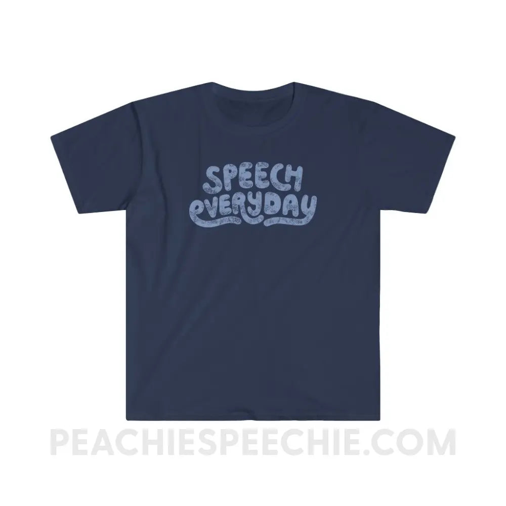 Speech Everyday Classic Tee - Navy / S - T-Shirt peachiespeechie.com